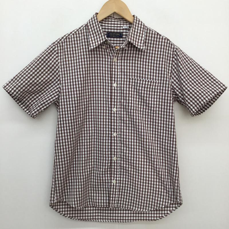フリークスストア FREAK S STORE シャツ、ブラウス 半袖 FREAK’S STORE 半袖シャツ ギンガムチェック 182-1053 S チェック 茶 / ブラウン / brown X 白 / ホワイト / white メンズ USED 古着 中古 10156854