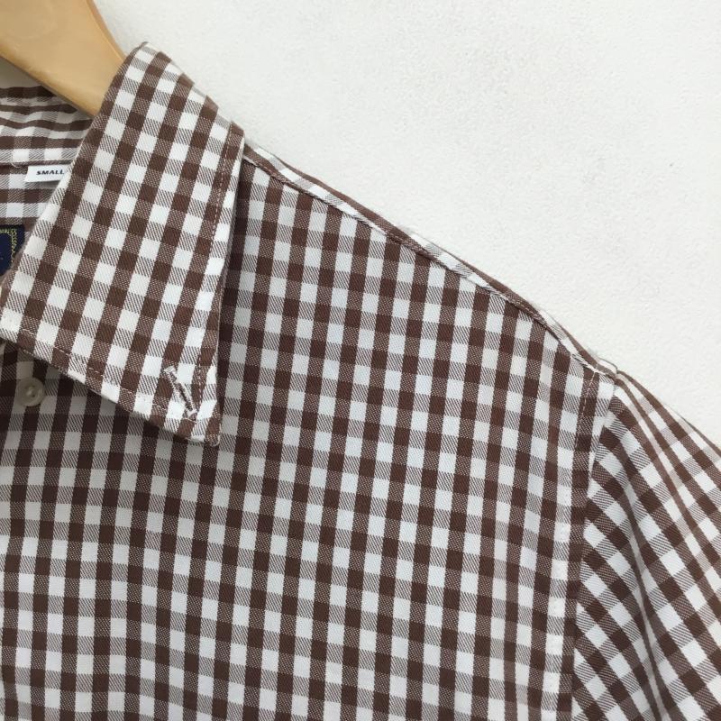 フリークスストア FREAK S STORE シャツ、ブラウス 半袖 FREAK’S STORE 半袖シャツ ギンガムチェック 182-1053 S チェック 茶 / ブラウン / brown X 白 / ホワイト / white メンズ USED 古着 中古 10156854