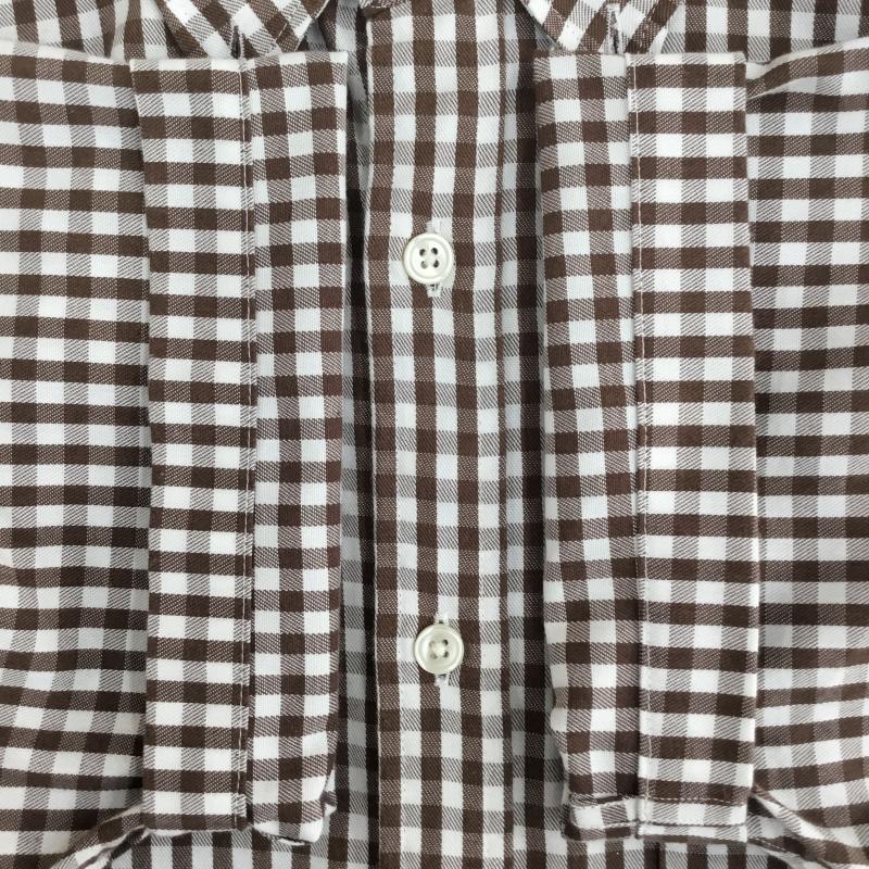 フリークスストア FREAK S STORE シャツ、ブラウス 半袖 FREAK’S STORE 半袖シャツ ギンガムチェック 182-1053 S チェック 茶 / ブラウン / brown X 白 / ホワイト / white メンズ USED 古着 中古 10156854