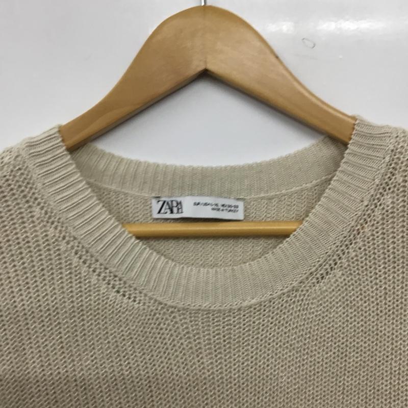ザラ ZARA ベスト ベスト ニットベスト ノースリーブカットソー プルオーバー L 無地 アイボリー / アイボリー / レディース USED 古着 中古 10156856