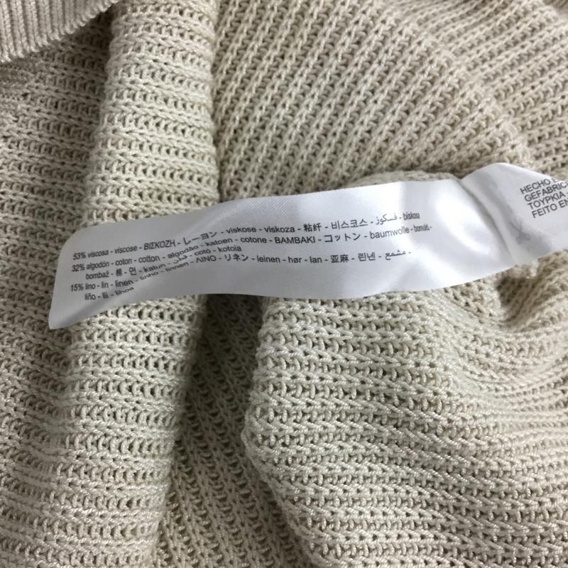 ザラ ZARA ベスト ベスト ニットベスト ノースリーブカットソー プルオーバー L 無地 アイボリー / アイボリー / レディース USED 古着 中古 10156856