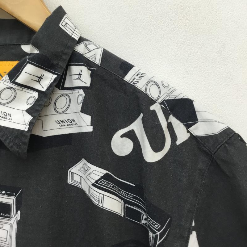 ユニオン UNION シャツ、ブラウス 半袖 UNION 22SS SNAPSHOT SHIRT BLACK 4 総柄 黒 / ブラック / black メンズ USED 古着 中古 10156857