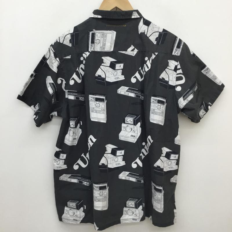 ユニオン UNION シャツ、ブラウス 半袖 UNION 22SS SNAPSHOT SHIRT BLACK 4 総柄 黒 / ブラック / black メンズ USED 古着 中古 10156857