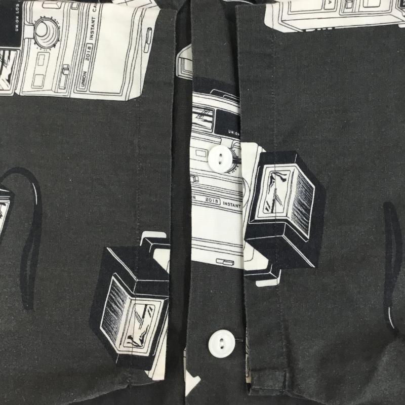 ユニオン UNION シャツ、ブラウス 半袖 UNION 22SS SNAPSHOT SHIRT BLACK 4 総柄 黒 / ブラック / black メンズ USED 古着 中古 10156857