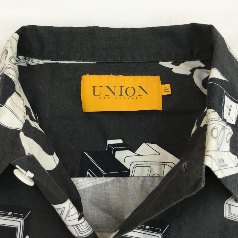 ユニオン UNION シャツ、ブラウス 半袖 UNION 22SS SNAPSHOT SHIRT BLACK 4 総柄 黒 / ブラック / black メンズ USED 古着 中古 10156857