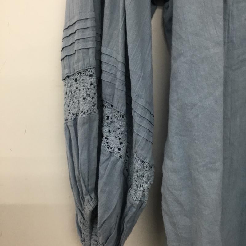 ケービーエフ KBF シャツ、ブラウス 七分袖 半袖シャツ 無地シャツ ONE SIZE 無地 水色 / ライトブルー / レディース USED 古着 中古 10156859