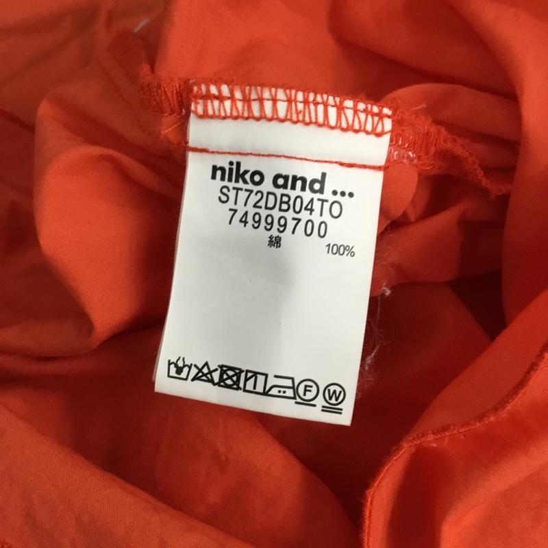 ニコアンド niko and... シャツ、ブラウス 半袖 半袖シャツ 無地シャツ 3 無地 橙 / オレンジ / orange レディース USED 古着 中古 10156861