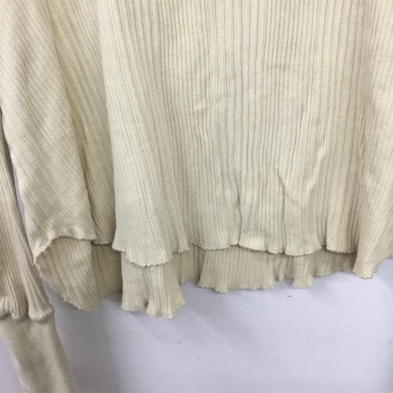 フリークスストア FREAK S STORE ニット、セーター 長袖 長袖ニットカットソー リブニット FREE  アイボリー / アイボリー / レディース USED 古着 中古 10156862
