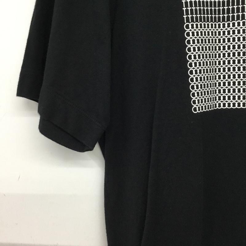 セオリー theory Tシャツ 半袖 半袖カットソー プリントTシャツ クルーネックカットソー M ロゴ、文字 黒 / ブラック / black メンズ USED 古着 中古 10156863