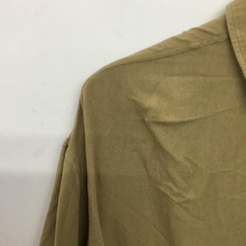 ケービーエフ KBF ワンピース ひざ丈スカート 長袖シャツワンピース フロントボタン ロングワンピース ONE SIZE 無地 ベージュ / ベージュ / beige レディース USED 古着 中古 10156865