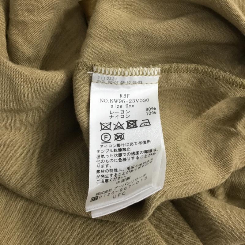 ケービーエフ KBF ワンピース ひざ丈スカート 長袖シャツワンピース フロントボタン ロングワンピース ONE SIZE 無地 ベージュ / ベージュ / beige レディース USED 古着 中古 10156865
