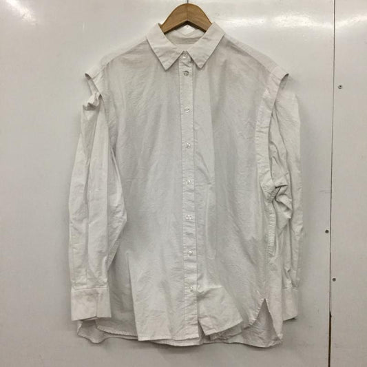 ローリーズファーム LOWRYS FARM シャツ、ブラウス 長袖 長袖シャツ 無地シャツ カラーシャツ FREE 無地 白 / ホワイト / white レディース USED 古着 中古 10156867