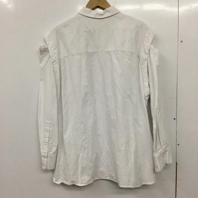 ローリーズファーム LOWRYS FARM シャツ、ブラウス 長袖 長袖シャツ 無地シャツ カラーシャツ FREE 無地 白 / ホワイト / white レディース USED 古着 中古 10156867