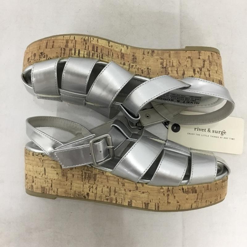 リベットアンドサージ rivet & surge サンダル サンダル M 無地 銀 / シルバー / silver color レディース USED 古着 中古 10156871