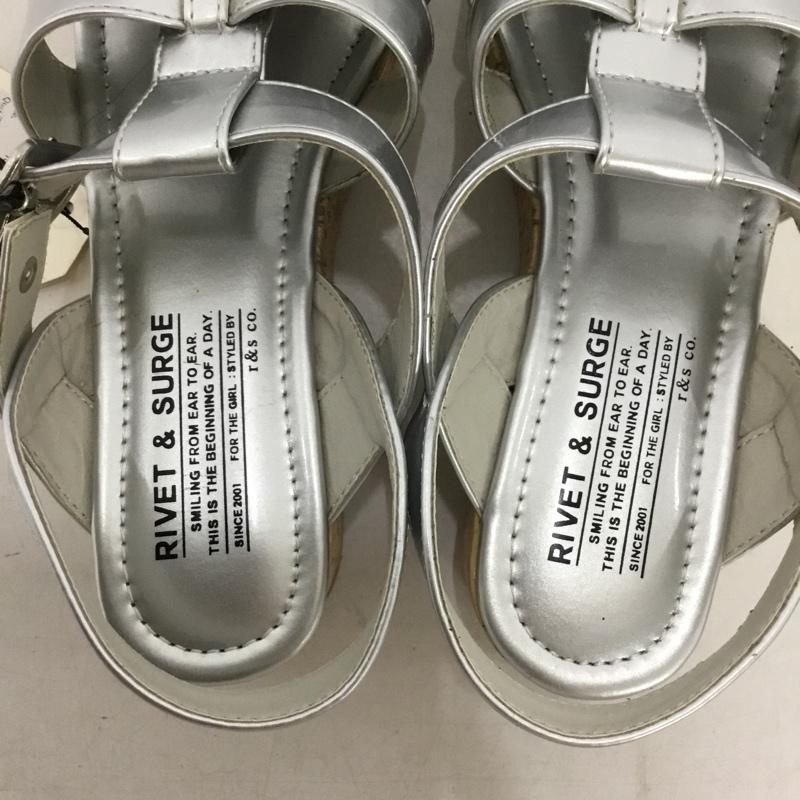リベットアンドサージ rivet & surge サンダル サンダル M 無地 銀 / シルバー / silver color レディース USED 古着 中古 10156871