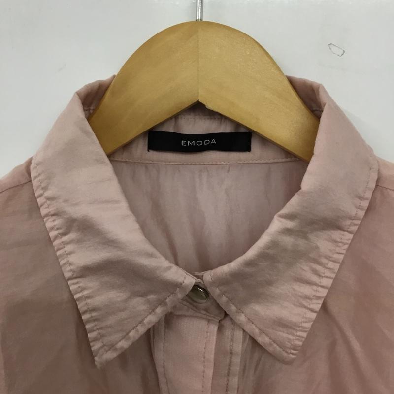 エモダ EMODA シャツ、ブラウス 長袖 長袖シャツ 無地シャツ カラーシャツ FREE 無地 桃 / ピンク / pink レディース USED 古着 中古 10156875
