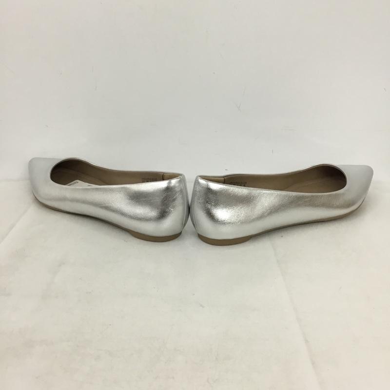 ユニクロ UNIQLO パンプス パンプス ポインテッドトゥ フラットシューズ タグ付き 25cm 25.0cm 無地 銀 / シルバー / silver color レディース USED 古着 中古 10156876