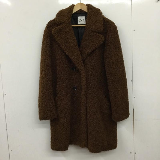 ザラ ZARA ジャケット、上着 ジャンパー、ブルゾン カジュアルジャケット アウター M 無地 茶 / ブラウン / brown レディース USED 古着 中古 10156879