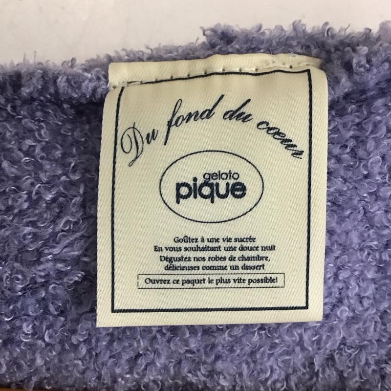 ジェラートピケ gelato pique パーカー 長袖 ジップアップパーカー 長袖パーカー ルームウェア FREE 無地 紫 / パープル / purple レディース USED 古着 中古 10156882
