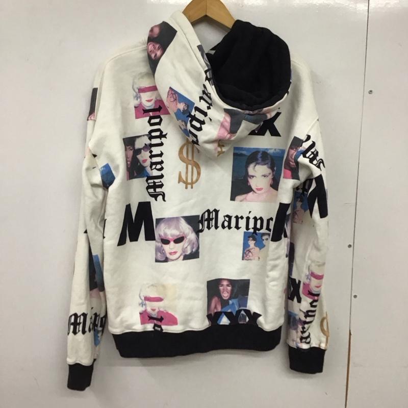 ジョイリッチ JOYRICH パーカー 長袖 ジップアップパーカー 長袖パーカー カジュアルジャケット M プリント 白 / ホワイト / white レディース USED 古着 中古 10156884