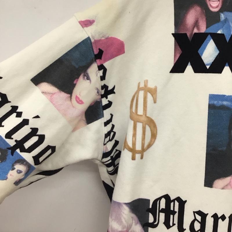 ジョイリッチ JOYRICH パーカー 長袖 ジップアップパーカー 長袖パーカー カジュアルジャケット M プリント 白 / ホワイト / white レディース USED 古着 中古 10156884