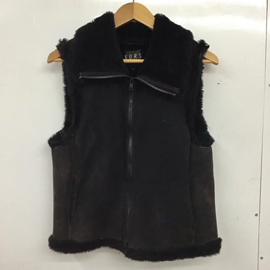 マイケルコース MICHAEL KORS ベスト ベスト ジップアップベスト ノースリーブカットソー アウター 4 無地 黒 / ブラック / black レディース USED 古着 中古 10156885