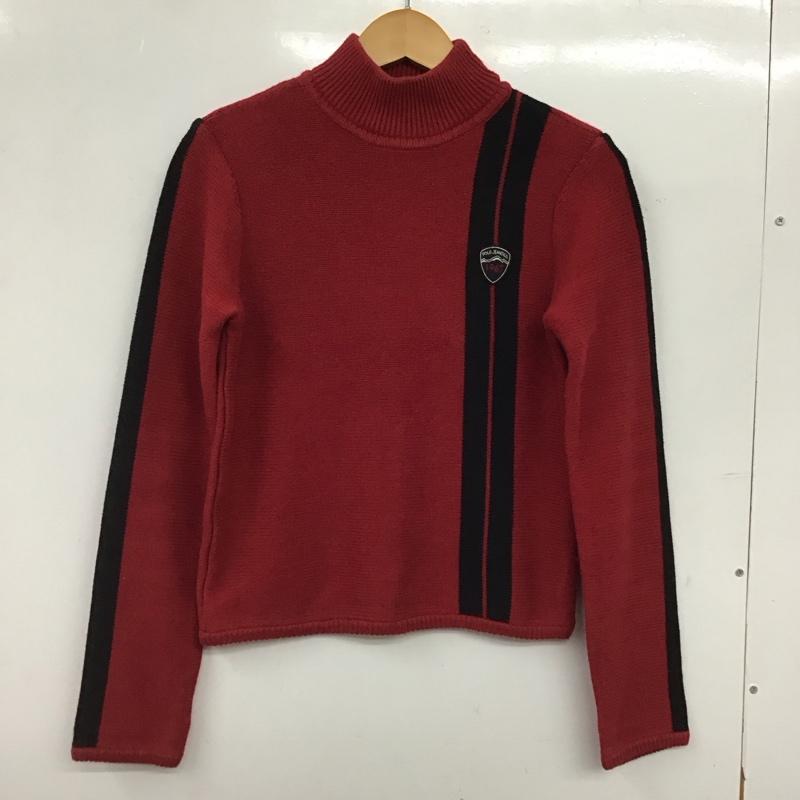ポロジーンズ Polo Jeans Co. ニット、セーター 長袖 長袖ニットカットソー セーター S ロゴ、文字 赤 / レッド / red レディース USED 古着 中古 10156887