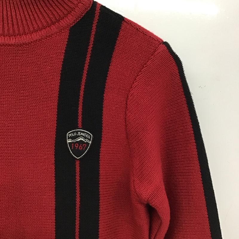 ポロジーンズ Polo Jeans Co. ニット、セーター 長袖 長袖ニットカットソー セーター S ロゴ、文字 赤 / レッド / red レディース USED 古着 中古 10156887