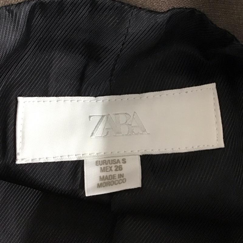 ザラ ZARA ジャケット、上着 ジャケット、ブレザー カジュアルジャケット アウター カラージャケット S 無地 茶 / ブラウン / brown レディース USED 古着 中古 10156889