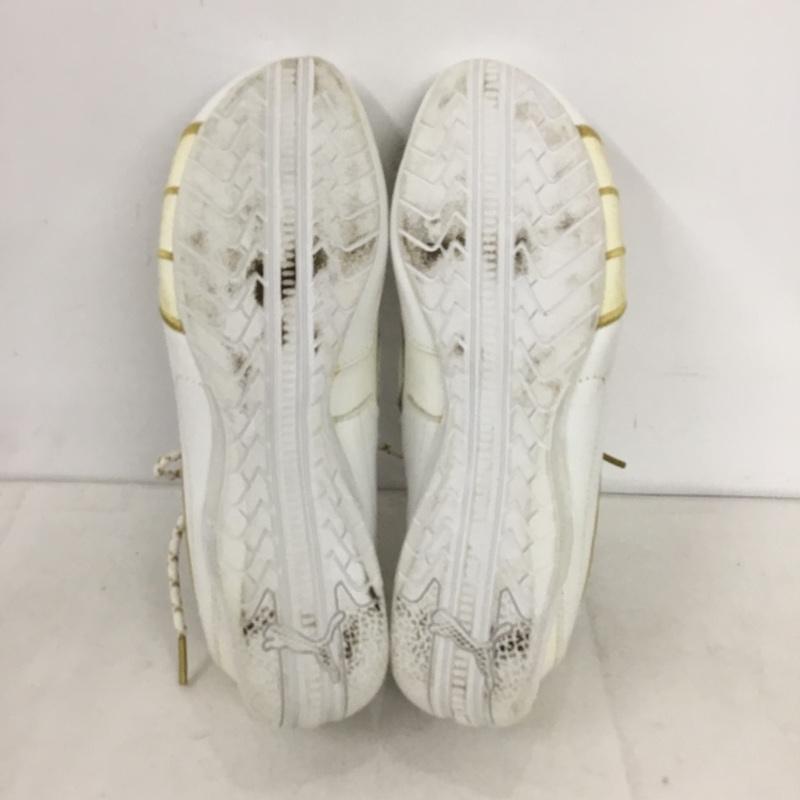 プーマ PUMA スニーカー スニーカー 24.5cm 24.5cm ロゴ、文字 白 / ホワイト / white X 金 / ゴールド / gold color レディース USED 古着 中古 10156890