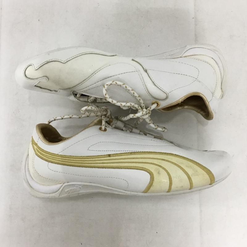 プーマ PUMA スニーカー スニーカー 24.5cm 24.5cm ロゴ、文字 白 / ホワイト / white X 金 / ゴールド / gold color レディース USED 古着 中古 10156890