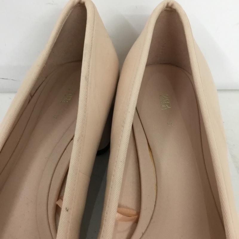 ザラ ZARA パンプス パンプス 1517 110 098 ヒール スクエアトゥ 37 無地 桃 / ピンク / pink レディース USED 古着 中古 10156892