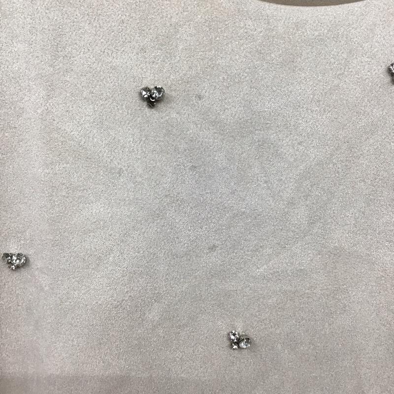 ザラ ZARA カットソー 半袖 半袖カットソー プリントTシャツ クルーネックカットソー XS  ベージュ / ベージュ / beige レディース USED 古着 中古 10156894