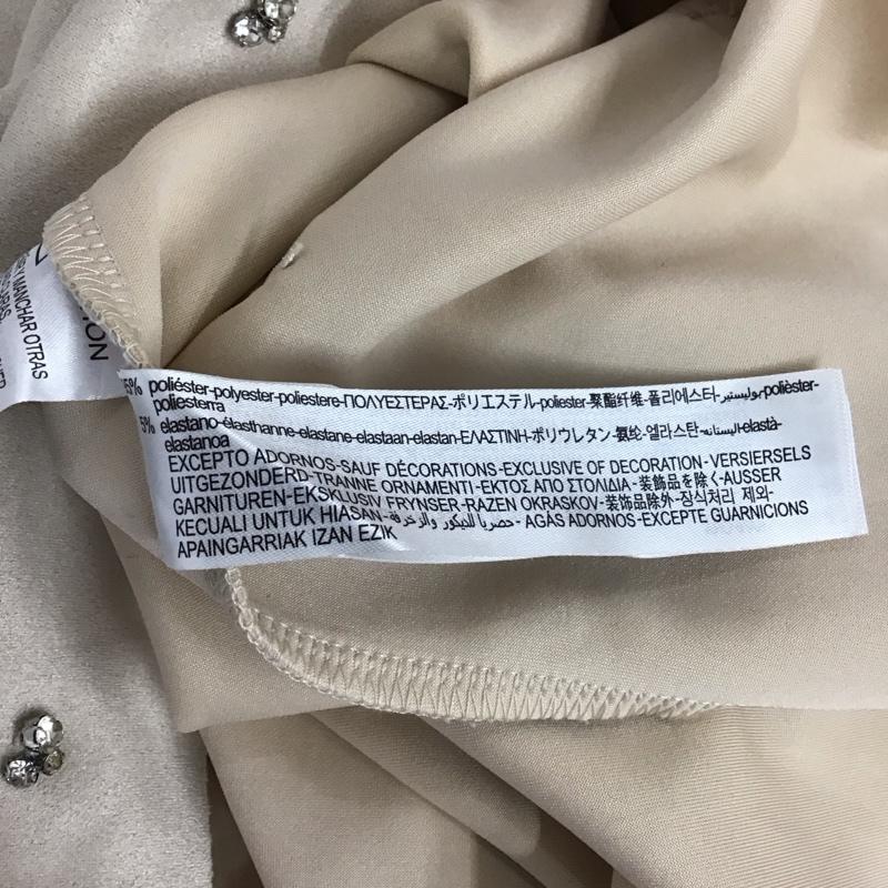 ザラ ZARA カットソー 半袖 半袖カットソー プリントTシャツ クルーネックカットソー XS  ベージュ / ベージュ / beige レディース USED 古着 中古 10156894