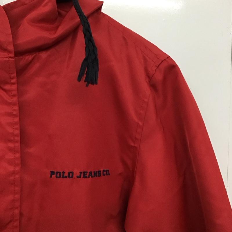 ポロジーンズ Polo Jeans Co. ジャケット、上着 ジャンパー、ブルゾン ジップアップジャケット ナイロンジャケット アウター S ロゴ、文字 赤 / レッド / red レディース USED 古着 中古 10156895