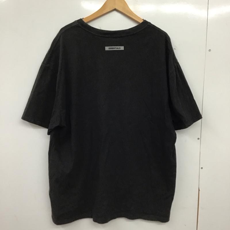 エッセンシャルズ ESSENTIALS Tシャツ 半袖 半袖カットソー プリントTシャツ クルーネックカットソー L ロゴ、文字 ダークグレー / ダークグレー / メンズ USED 古着 中古 10156897