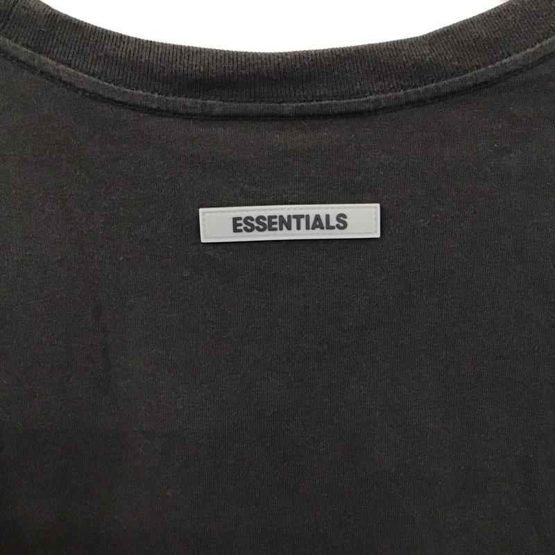 エッセンシャルズ ESSENTIALS Tシャツ 半袖 半袖カットソー プリントTシャツ クルーネックカットソー L ロゴ、文字 ダークグレー / ダークグレー / メンズ USED 古着 中古 10156897