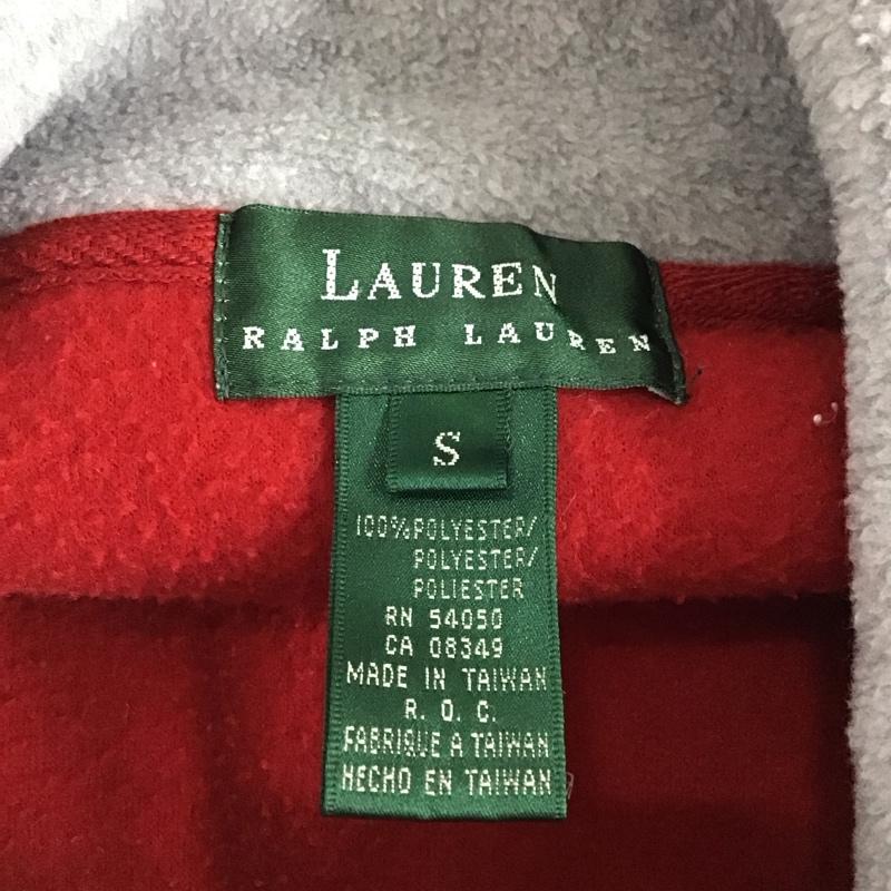 ローレンラルフローレン LAUREN RALPH LAUREN ジャケット、上着 ジャンパー、ブルゾン フリースジャケット プルオーバージャケット S ロゴ、文字 赤 / レッド / red X 紺 / ネイビー / navy メンズ USED 古着 中古 10156898