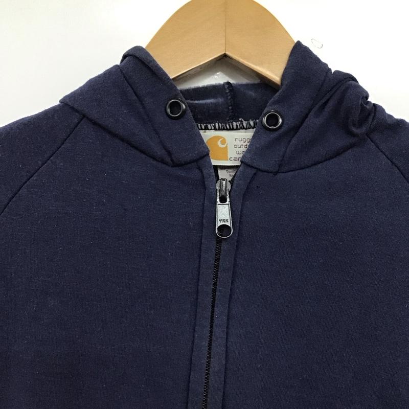 カーハート Carhartt パーカー 長袖 ジップアップパーカー 長袖パーカー カジュアルジャケット S 無地 紺 / ネイビー / navy メンズ USED 古着 中古 10156904