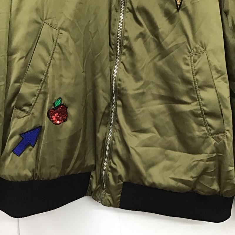 ザラティーアールエフ ZARA TRF ジャケット、上着 ジャンパー、ブルゾン ジップアップジャケット ナイロンジャケット アウター M ロゴ、文字 カーキ / カーキ / khaki レディース USED 古着 中古 10156907