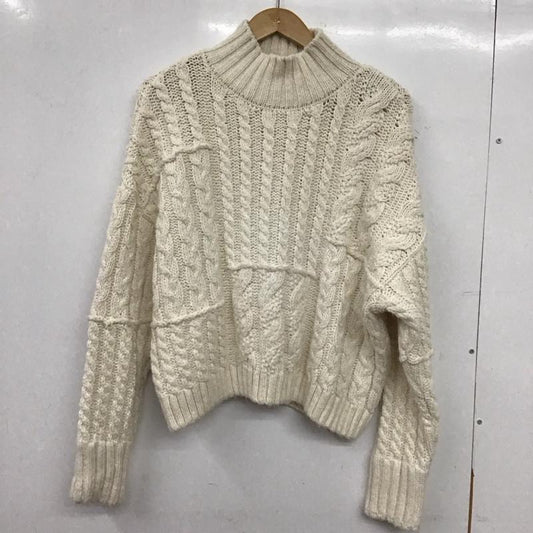 ザラ ZARA ニット、セーター 長袖 長袖ニットカットソー タートルネック セーター S  アイボリー / アイボリー / レディース USED 古着 中古 10156909