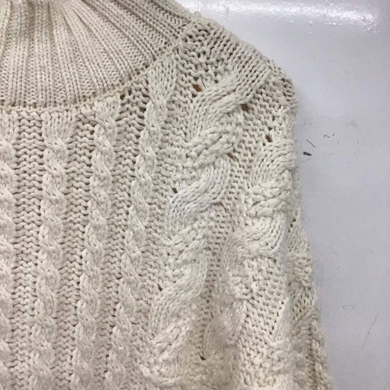 ザラ ZARA ニット、セーター 長袖 長袖ニットカットソー タートルネック セーター S  アイボリー / アイボリー / レディース USED 古着 中古 10156909