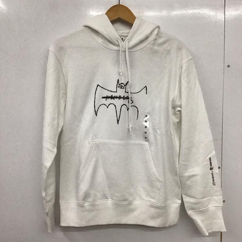 ユニクロ UNIQLO パーカー 長袖 長袖パーカー プルオーバーパーカー スウェット M ロゴ、文字 白 / ホワイト / white レディース USED 古着 中古 10156911
