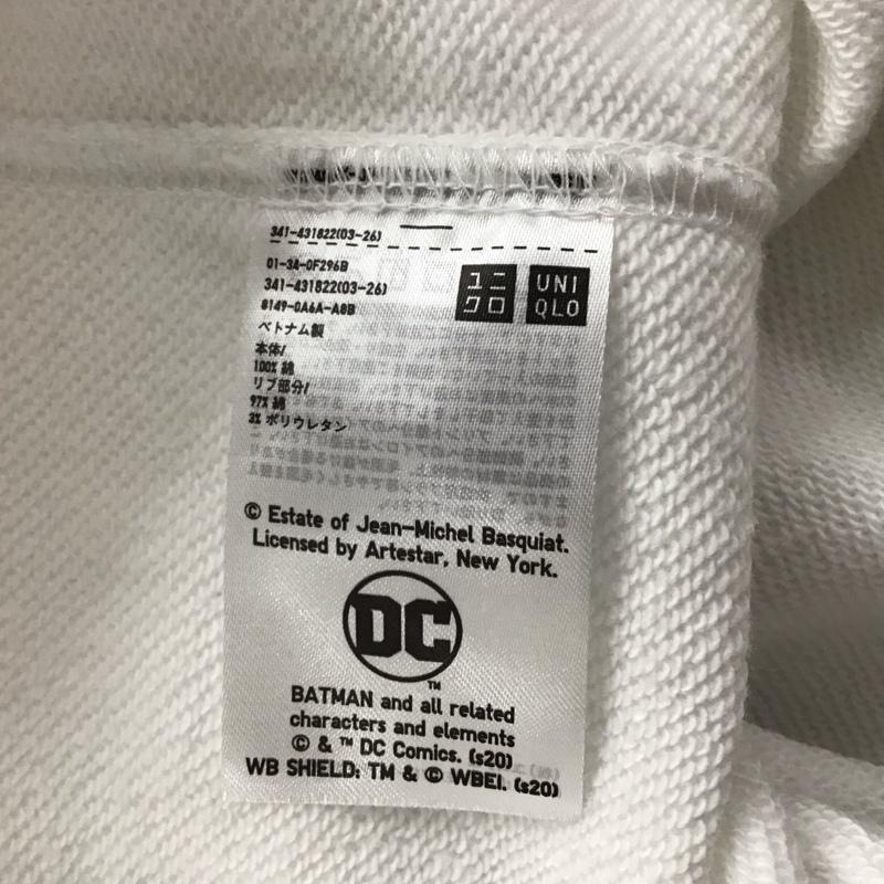 ユニクロ UNIQLO パーカー 長袖 長袖パーカー プルオーバーパーカー スウェット M ロゴ、文字 白 / ホワイト / white レディース USED 古着 中古 10156911