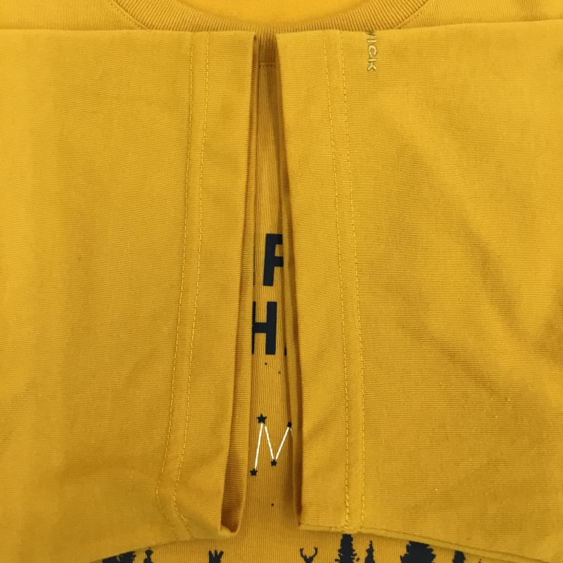 コロンビア Columbia Tシャツ 半袖 Columbia CAMP 半袖 Tシャツ イエロー XL ロゴ、文字 黄 / イエロー / yellow メンズ USED 古着 中古 10156914