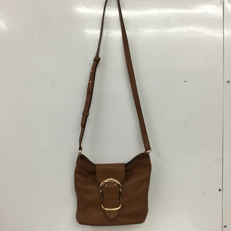 ローレンラルフローレン LAUREN RALPH LAUREN ショルダーバッグ ショルダーバッグ 牛革 レザー ロゴ、文字 茶 / ブラウン / brown レディース USED 古着 中古 10156918