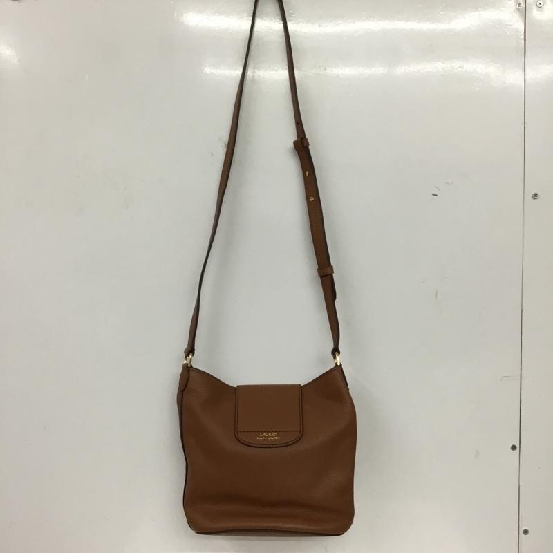 ローレンラルフローレン LAUREN RALPH LAUREN ショルダーバッグ ショルダーバッグ 牛革 レザー ロゴ、文字 茶 / ブラウン / brown レディース USED 古着 中古 10156918