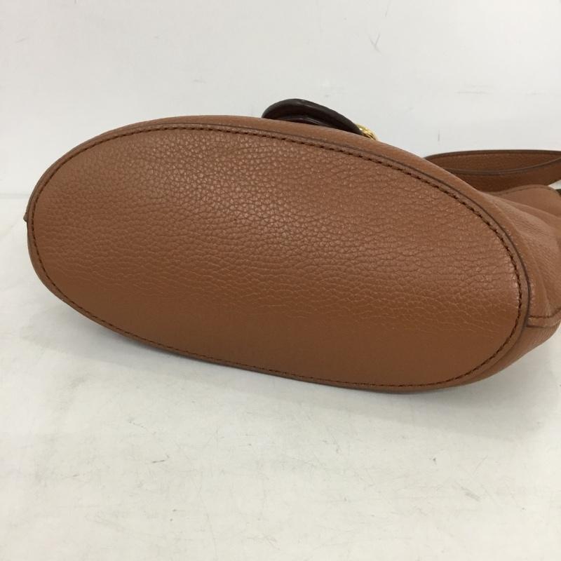 ローレンラルフローレン LAUREN RALPH LAUREN ショルダーバッグ ショルダーバッグ 牛革 レザー ロゴ、文字 茶 / ブラウン / brown レディース USED 古着 中古 10156918