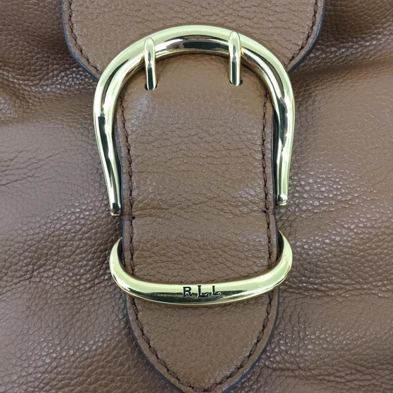 ローレンラルフローレン LAUREN RALPH LAUREN ショルダーバッグ ショルダーバッグ 牛革 レザー ロゴ、文字 茶 / ブラウン / brown レディース USED 古着 中古 10156918