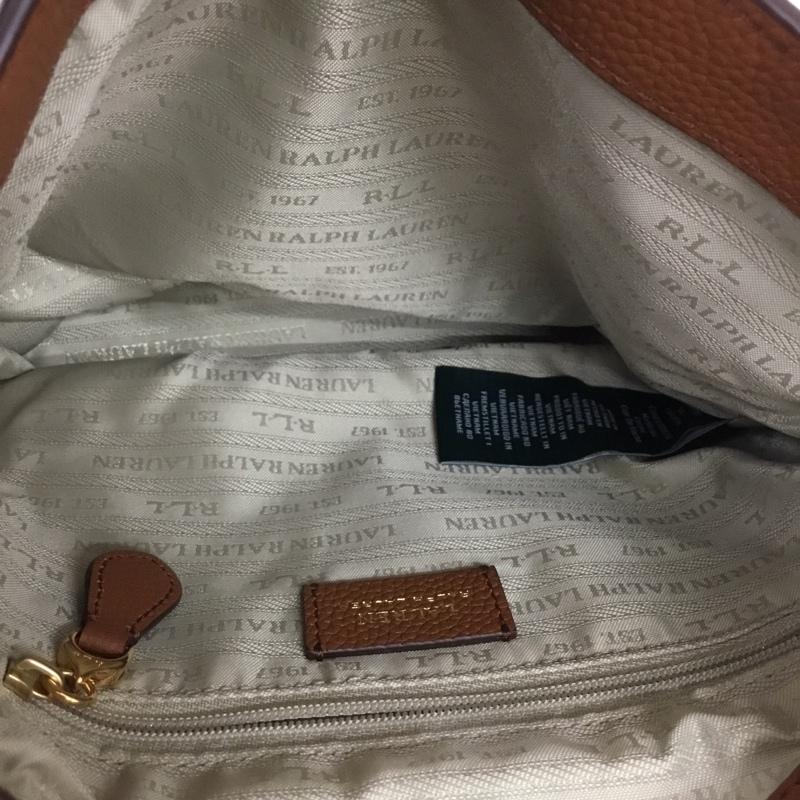 ローレンラルフローレン LAUREN RALPH LAUREN ショルダーバッグ ショルダーバッグ 牛革 レザー ロゴ、文字 茶 / ブラウン / brown レディース USED 古着 中古 10156918
